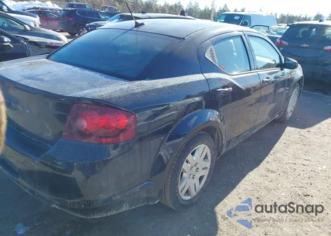 2012 Dodge Avenger Se z USA, uszkodzony, nr VIN 1C3CDZAB0CN259685